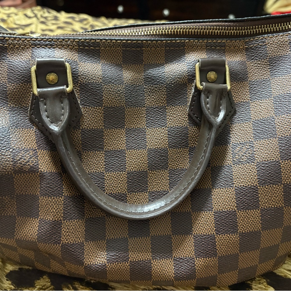 100 % authentic Louis Vuitton Speedy 30 Checkered Brown Handbag - Picture 2 of 8